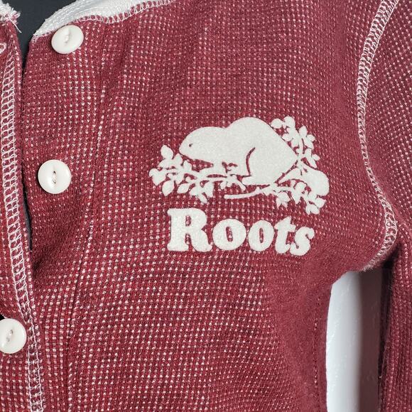 Roots Canada Long Johns XS Red One Piece Thermal Joggers Base Layer Loungewear - Picture 3 of 12